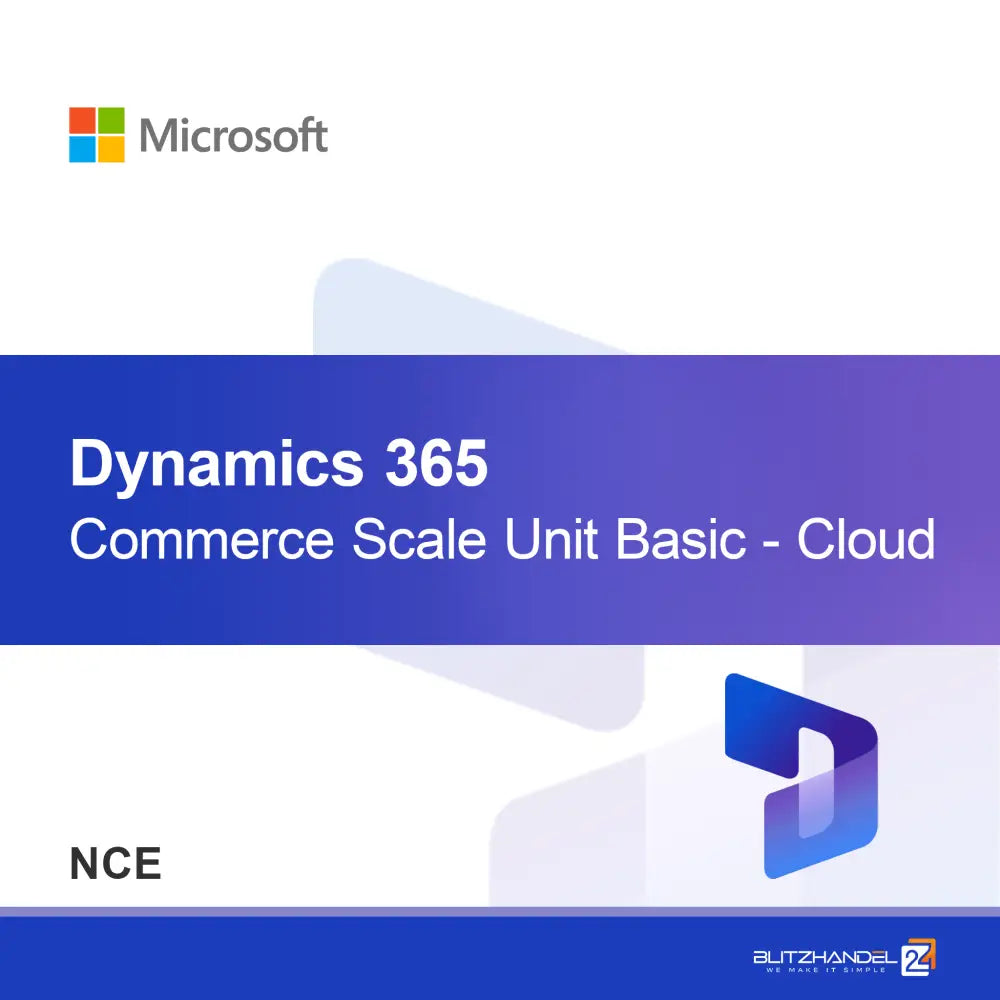 Dynamics 365 Commerce Scale Unit Basic - Moln (NCE)
