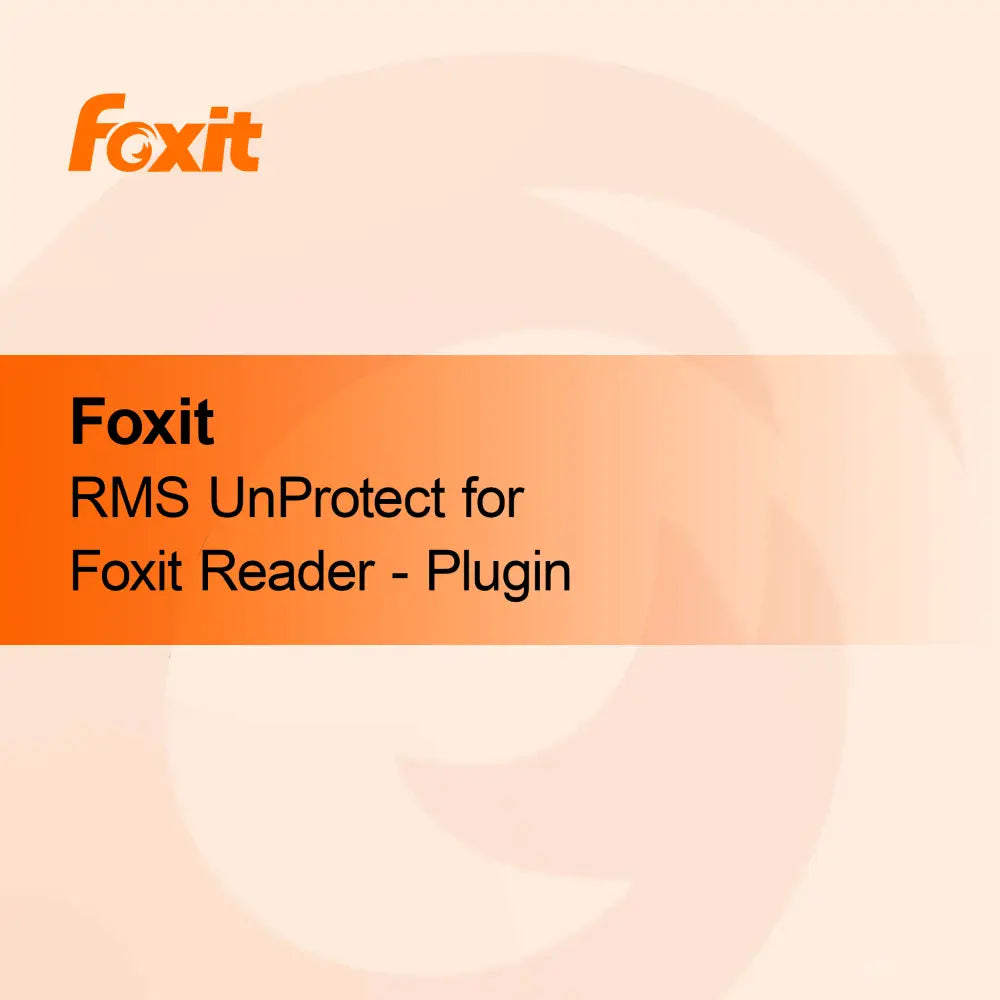 Foxit RMS UnProtect för Foxit Reader - Plugin