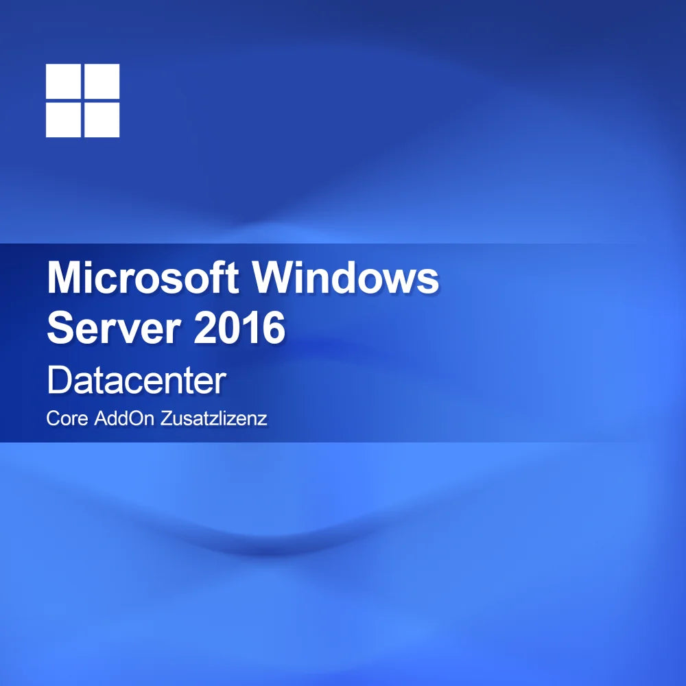 Microsoft Windows Server 2016 Datacenter, Core AddOn tilläggslicens