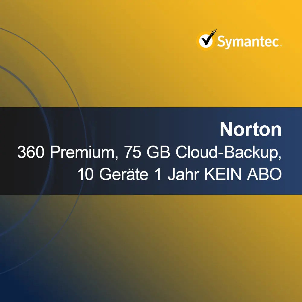 Norton 360 Premium, 75 GB molnbackup, 10 enheter 1 år INGET ABONNEMANG