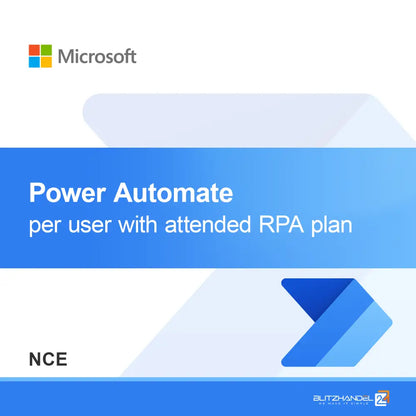 Power Automate per användare med övervakad RPA-plan (NCE)